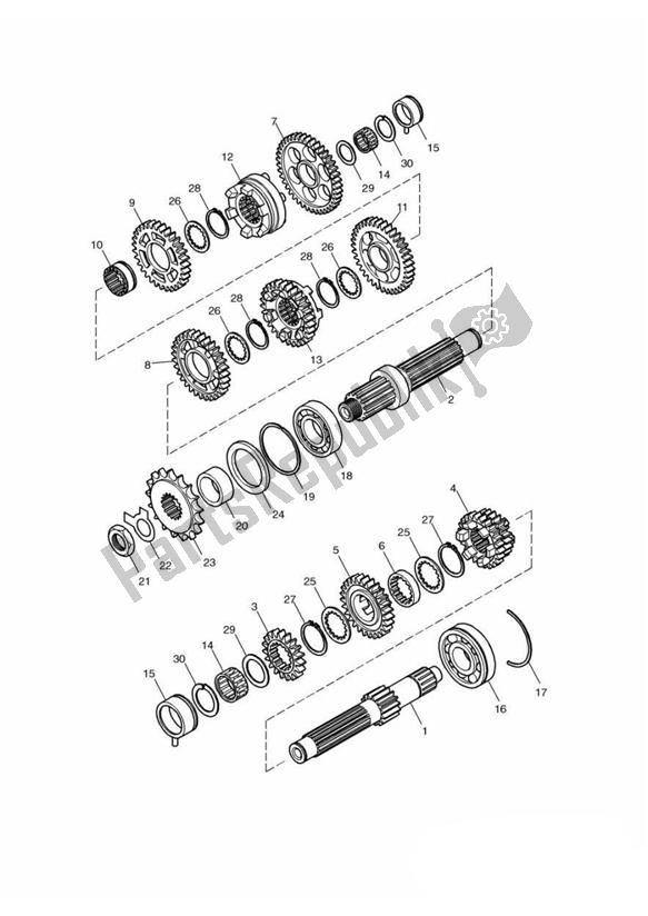 All parts for the Transmission Eng No 179829 > of the Triumph America Carburettor 790 2002 - 2007